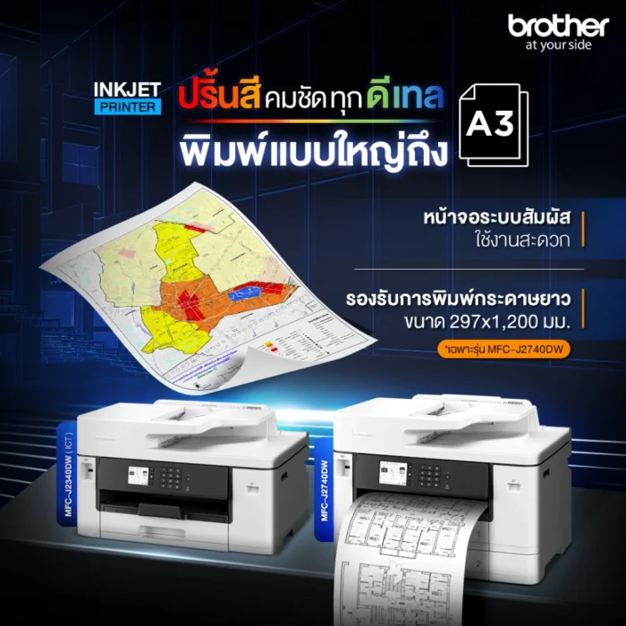 BROTHER INKJET PRINTER เครื่องพิมพ์อิงค์เจ็ท MFC-J2740DW