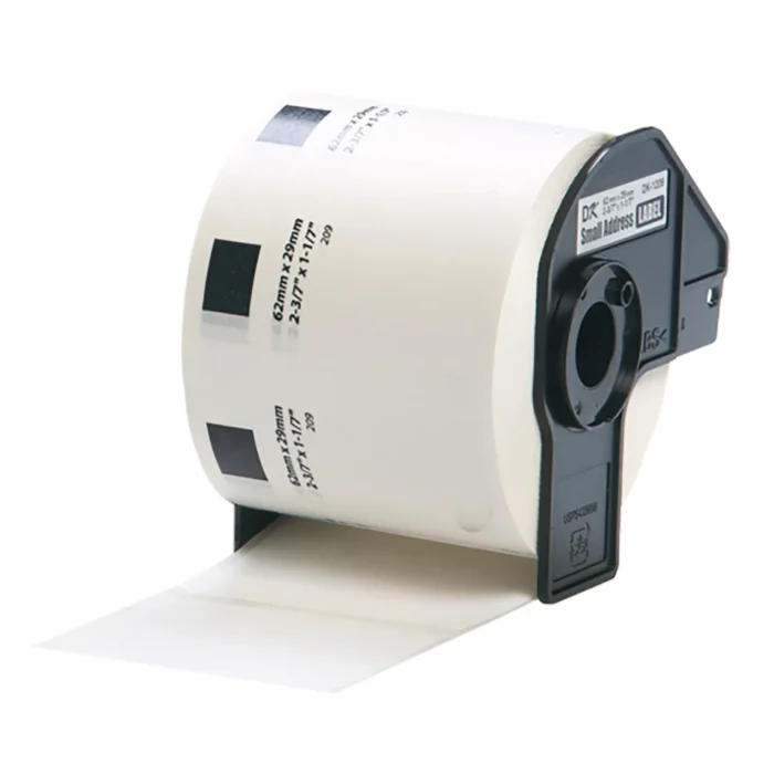 BROTHER เทปกระดาษต่อเนื่องพื้นขาว ขนาด 29 มม. DK-11209 (ฉลากแบบไดคัท)