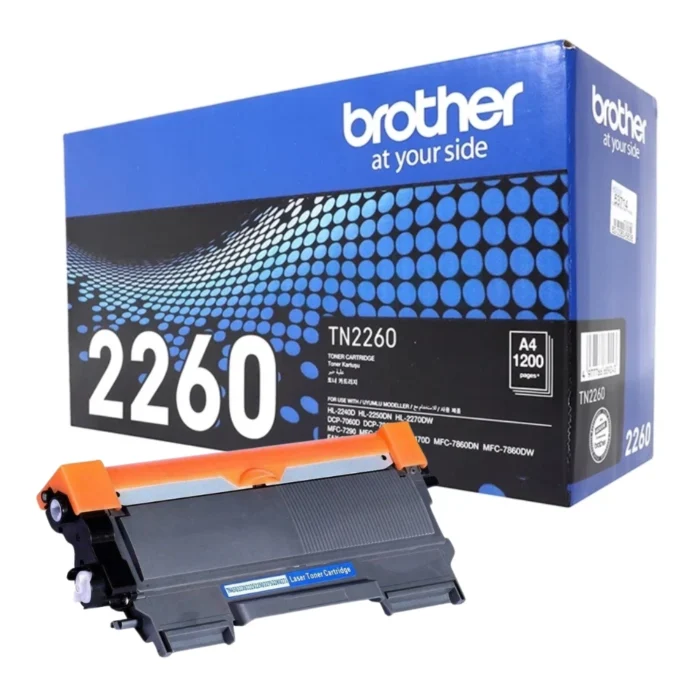 BROTHER Toner Laser ตลับหมึกพิมพ์เลเซอร์สีดำ TN-2260 (ฺBlack)