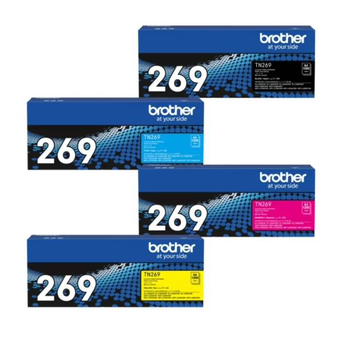 Brother-TN-269-box BROTHER Toner Laser ตลับหมึกพิมพ์เลเซอร์สีเหลือง TN-269Y (ฺYellow)