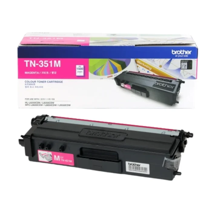 BROTHER Toner Laser ตลับหมึกพิมพ์เลเซอร์สีชมพู TN-351M (ฺMagenta)