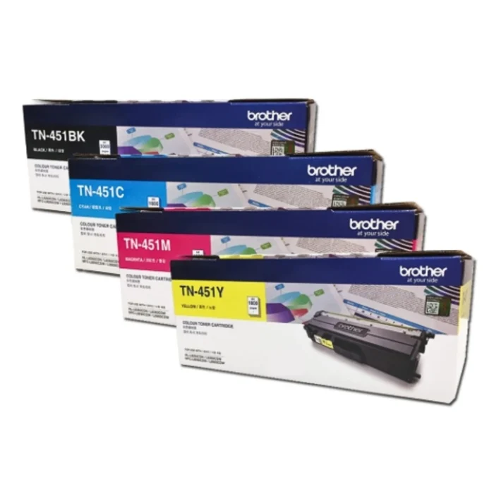 Brother-TN-451-box BROTHER Toner Laser ตลับหมึกพิมพ์เลเซอร์สีเหลือง TN-451Y (ฺYellow)