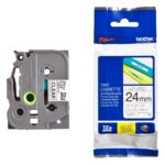 BROTHER เทปพิมพ์อักษรสีดำ พื้นใส ขนาด 24 มม. TZE-151