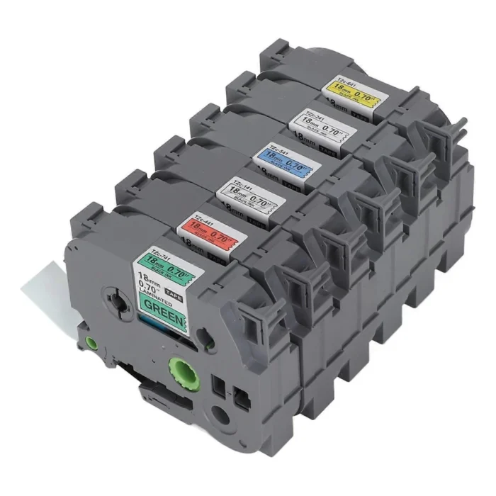 Brother-TZE-18mm BROTHER เทปพิมพ์อักษรสีดำ พื้นเหลือง ขนาด 18 มม. TZE-641