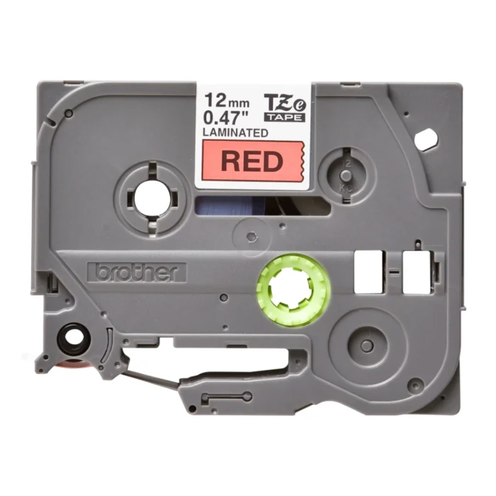 Brother-TZE-431-2 BROTHER เทปพิมพ์อักษรสีดำ พื้นแดง ขนาด 12 มม. TZE-431