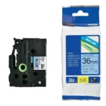 Brother-TZE-561-1 BROTHER เทปพิมพ์อักษรสีดำ พื้นน้ำเงิน ขนาด 36 มม. TZE-561