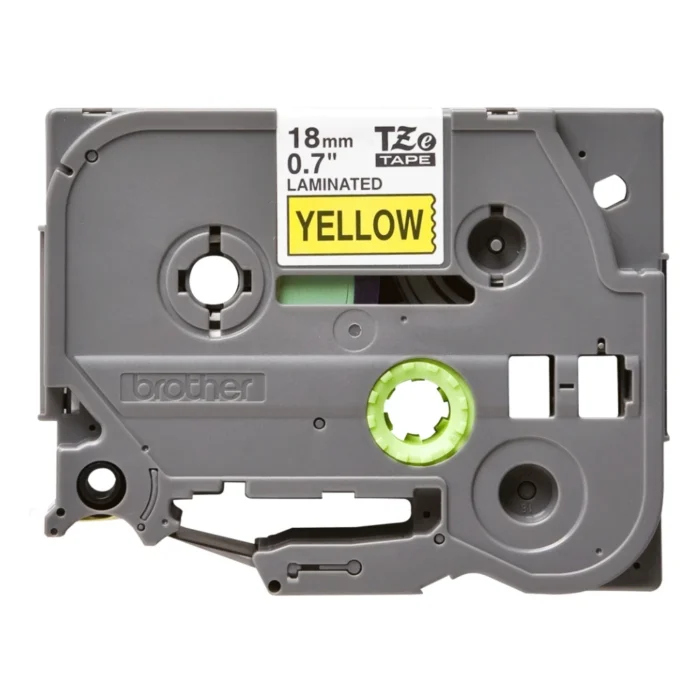 Brother-TZE-641-2 BROTHER เทปพิมพ์อักษรสีดำ พื้นเหลือง ขนาด 18 มม. TZE-641