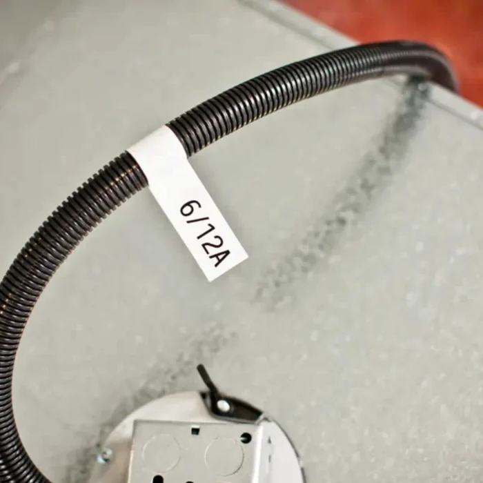 Brother-TZE-FX231-3 BROTHER เทปพิมพ์อักษรสีดำ พื้นขาว ขนาด 12 มม. TZE-FX231 (ชนิดยืดหยุ่นสูง)