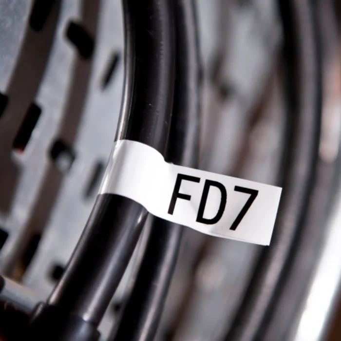 Brother-TZE-FX251-3 BROTHER เทปพิมพ์อักษรสีดำ พื้นขาว ขนาด 24 มม. TZE-FX251 (ชนิดยืดหยุ่นพิเศษ)