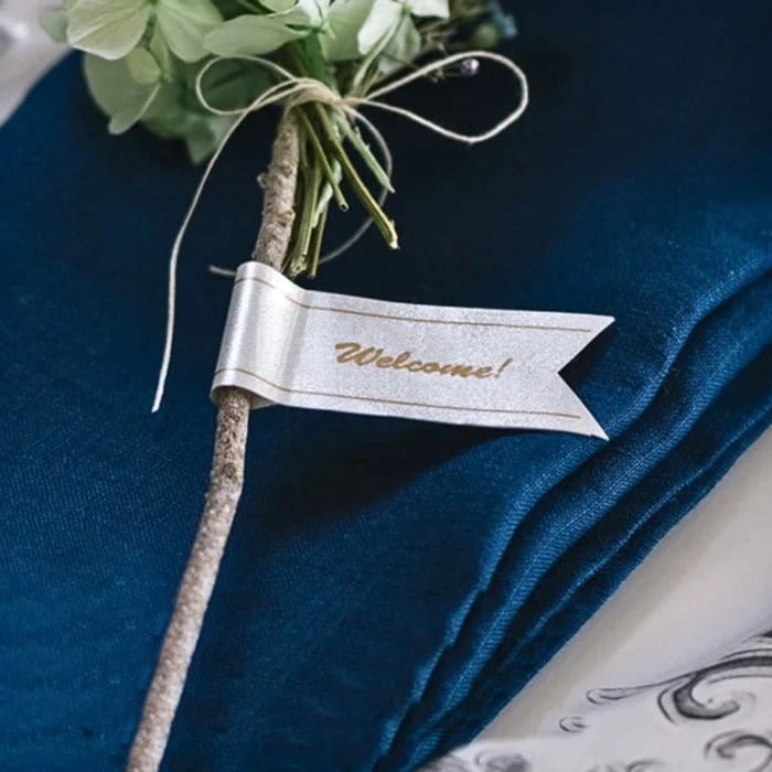 BROTHER เทปพิมพ์อักษรสีทอง พื้นขาว ขนาด 12 มม. TZE-PR234 (มีกากเพชร)