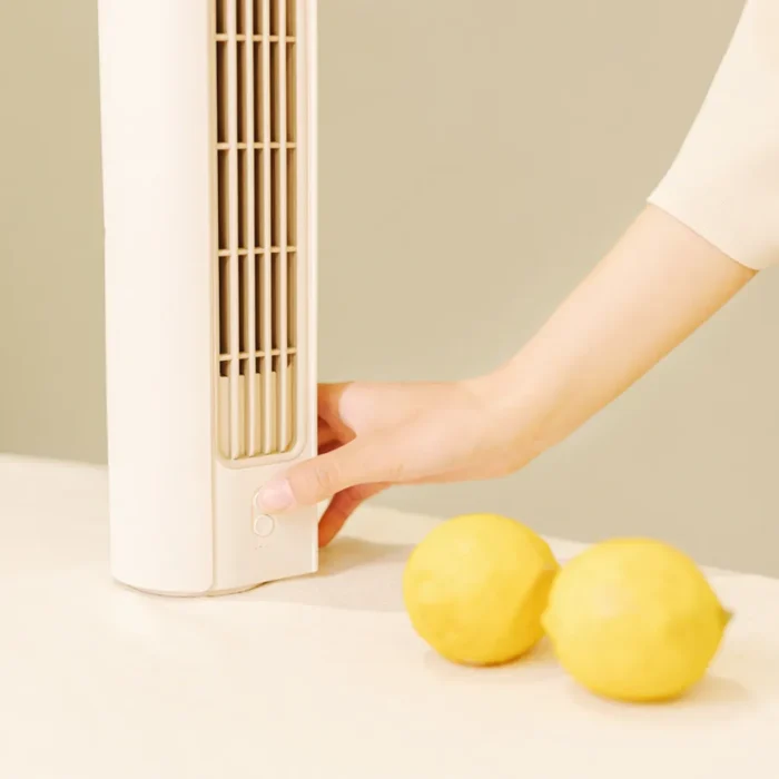 AISOLOVE F9 Tower Fan พัดลมตั้งโต๊ะทรงทาวเวอร์ สีชมพู