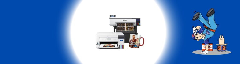 เครื่องพิมพ์ซับลิเมชัน สีสด คมชัด สำหรับพิมพ์เสื้อ พิมพ์แก้วมัคสกรีนลาย | เควีซี คอมพิวเตอร์