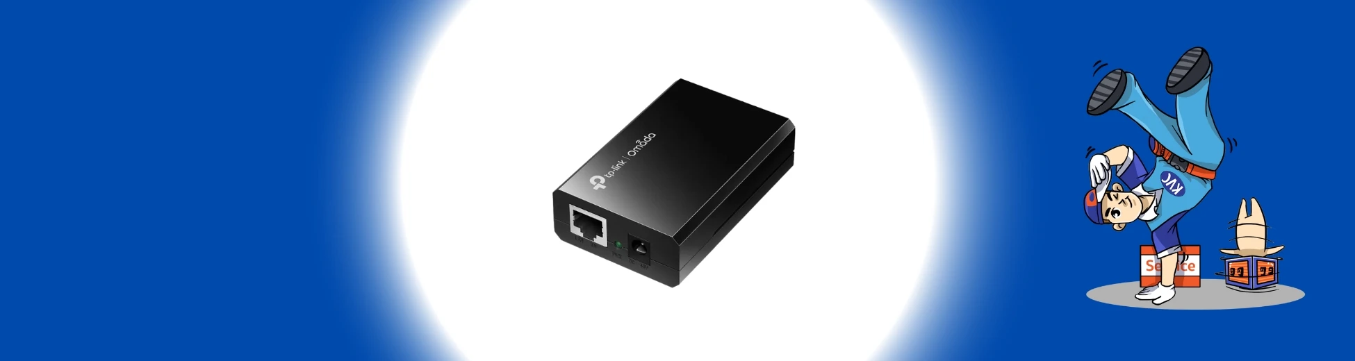 PoE Adapter (อะแดปเตอร์ PoE) จ่ายไฟผ่านสาย LAN สำหรับกล้อง IP, Access Point สต๊อกล่าสุด %currentyear% จากร้านเควีซี คอมพิวเตอร์