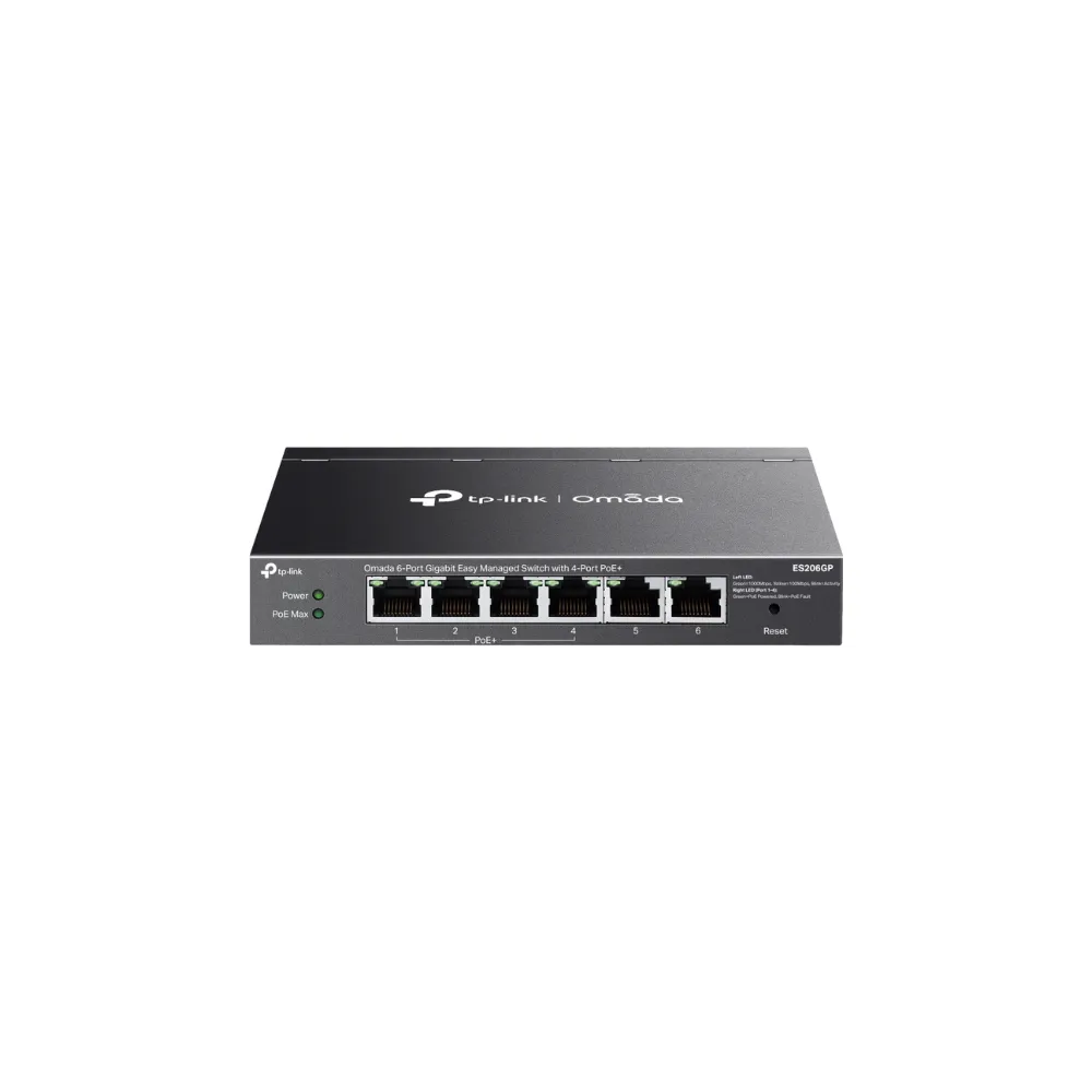tp-link-es206gp-omada-6-port-gigabit-easy-managed-switch-with-4-port-poe+-1 TP-Link ES206GP Omada 6-Port Gigabit Easy Managed Switch with 4-Port PoE+