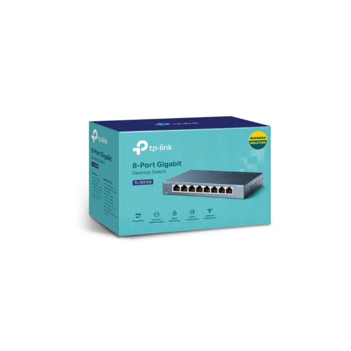 TP-LINK (TL-SG108) 8 Port Gigabit Switching Hub