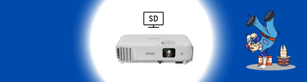 โปรเจคเตอร์ 3LCD (XGA) จอมาตรฐาน สต๊อกล่าสุด %currentyear% ที่เควีซี คอมพิวเตอร์ ให้สีสันสดใสสมจริง ภาพคมชัด เหมาะสำหรับห้องเรียนและห้องประชุม