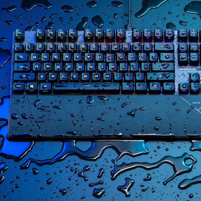 คีย์บอร์ดเกมมิ่ง สีดำ ภาษาไทย ASUS ROG Strix Scope II RX Red KB Black Keyboard (กดลื่นจังหวะเดียวและเงียบ)