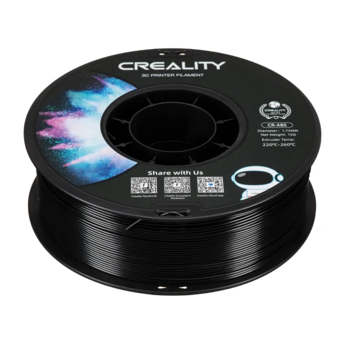 เส้นพลาสติก 3D สีดำ Creality CR-ABS Black 1.75mm 1KG