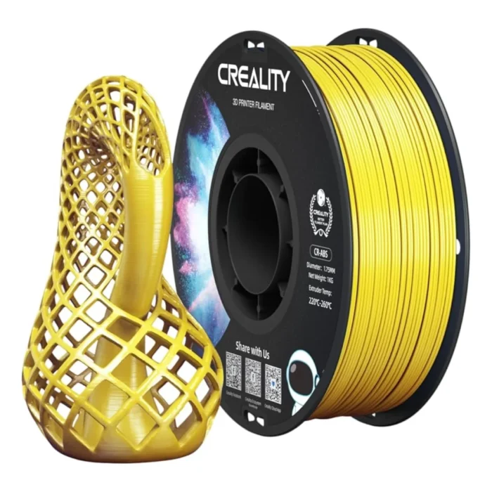 CR-ABS-Yellow-1.75mm-1KG-01 เส้นพลาสติก 3D สีเหลือง Creality CR-ABS Yellow 1.75mm 1KG