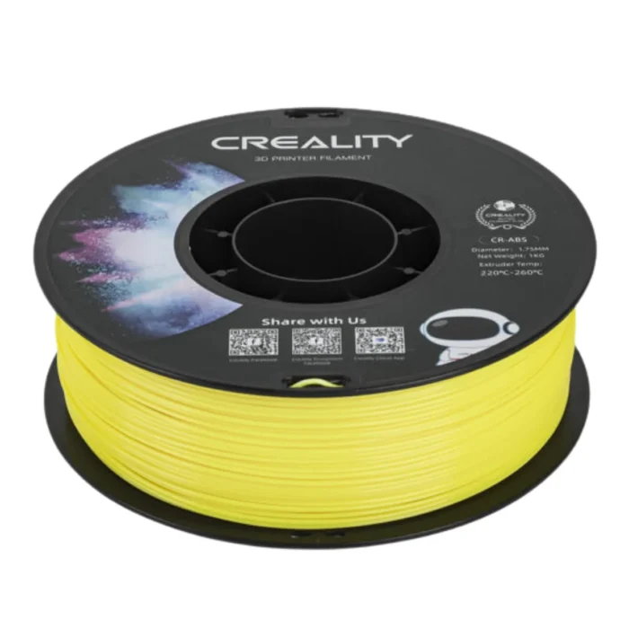 CR-ABS-Yellow-1.75mm-1KG-02 เส้นพลาสติก 3D สีเหลือง Creality CR-ABS Yellow 1.75mm 1KG