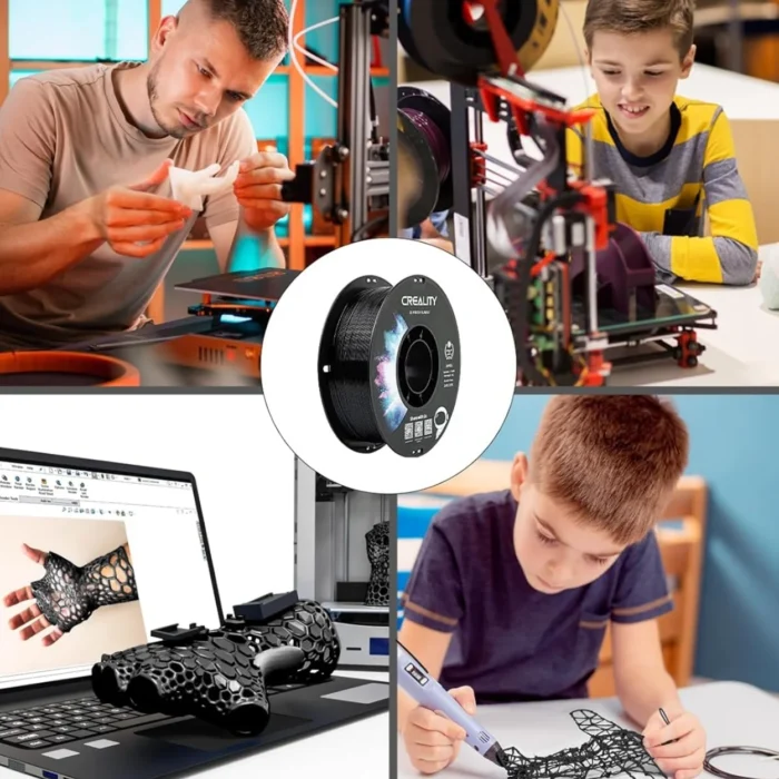 CR-PETG-Filament-Yellow-1.75mm-1KG-04 เส้นพลาสติก 3D สีเหลือง Creality CR-PETG Filament Yellow 1.75mm 1KG