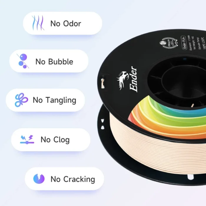 เส้นพลาสติก 3D สีเบจ Creality Ender-PLA+ Filament 1.75mm 1KG Beige