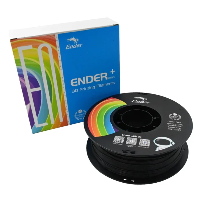 เส้นพลาสติก 3D สีดำ Creality Ender-PLA+ Filament 1.75mm 1KG Black