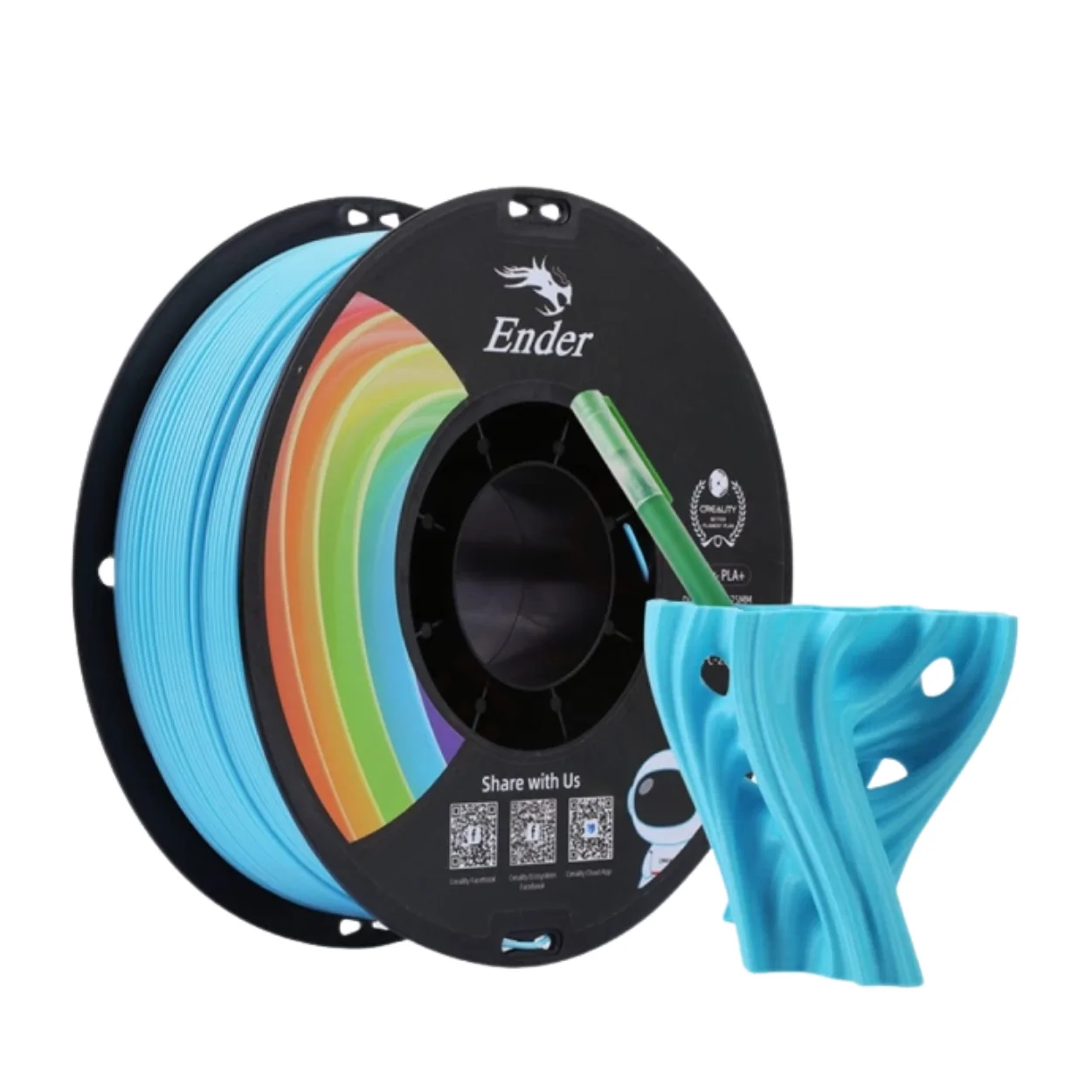 Ender-PLA-Filament-1.75mm-1KG-Blue-01 เส้นพลาสติก 3D สีฟ้า Creality Ender-PLA+ Filament 1.75mm 1KG Blue