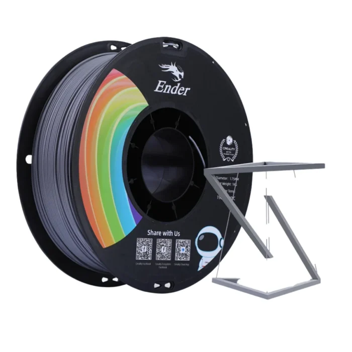 เส้นพลาสติก 3D สีเทา Creality Ender-PLA+ Filament 1.75mm 1KG Grey