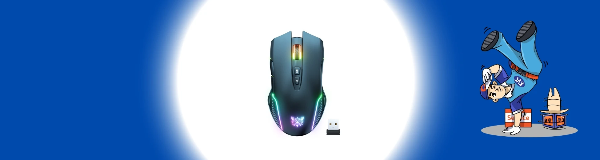 เมาส์เกมมิ่ง (Gaming Mouse) DPI สูง ปุ่มมาโคร ไฟ RGB สต๊อกล่าสุดปี %currentyear% จากร้านเควีซี คอมพิวเตอร์