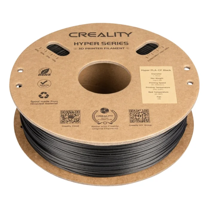 เส้นพลาสติก 3D สีดำ Creality Hyper PLA Black 1.75 mm 1KG