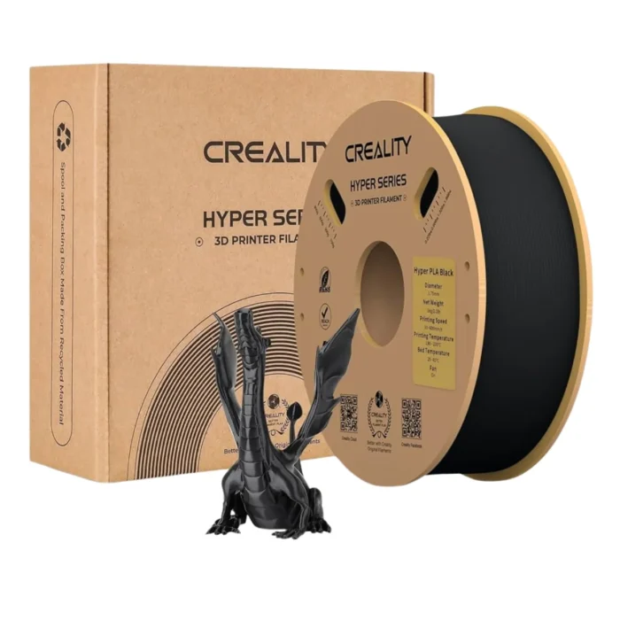 เส้นพลาสติก 3D สีดำ Creality Hyper PLA Black 1.75 mm 1KG