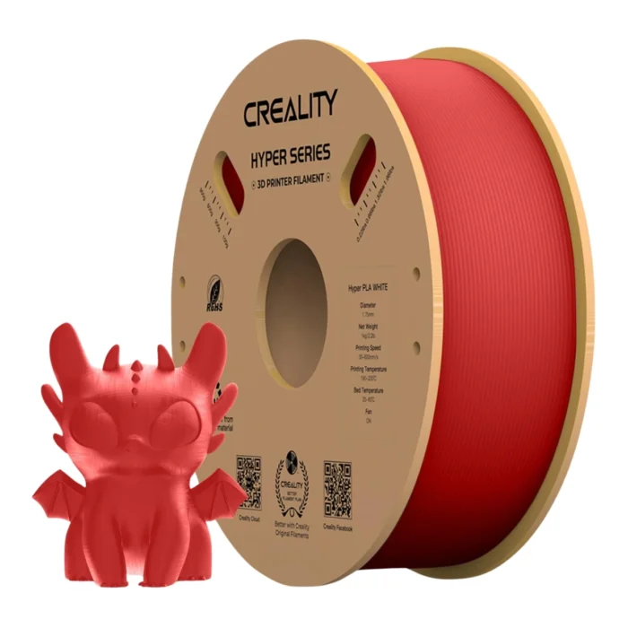 เส้นพลาสติก 3D สีแดง Creality Hyper PLA Red 1.75 mm 1KG