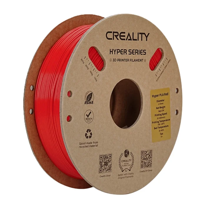 เส้นพลาสติก 3D สีแดง Creality Hyper PLA Red 1.75 mm 1KG