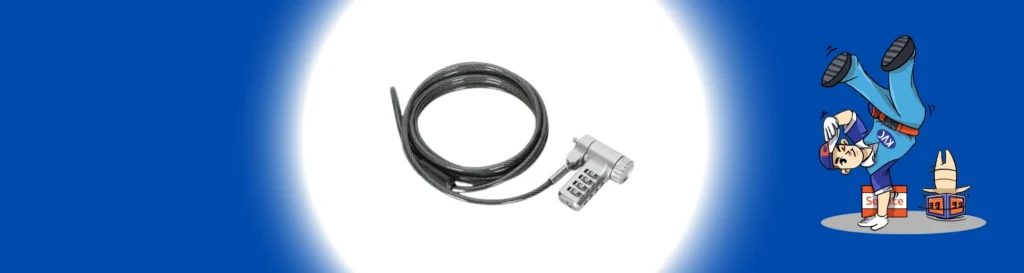 อุปกรณ์รักษาความปลอดภัยประเภทต่างๆ เช่น สายล็อค กุญแจ และระบบป้องกันข้อมูล สต๊อกล่าสุด %currentyear% จากร้านเควีซี คอมพิวเตอร์