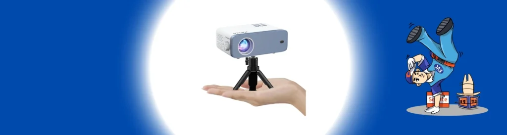 โปรเจคเตอร์ขนาดเล็ก (Mini Projector) พกพาสะดวก สำหรับดูหนัง พรีเซนต์งาน และความบันเทิง สต๊อกล่าสุด %currentyear% จากร้านเควีซี คอมพิวเตอร์