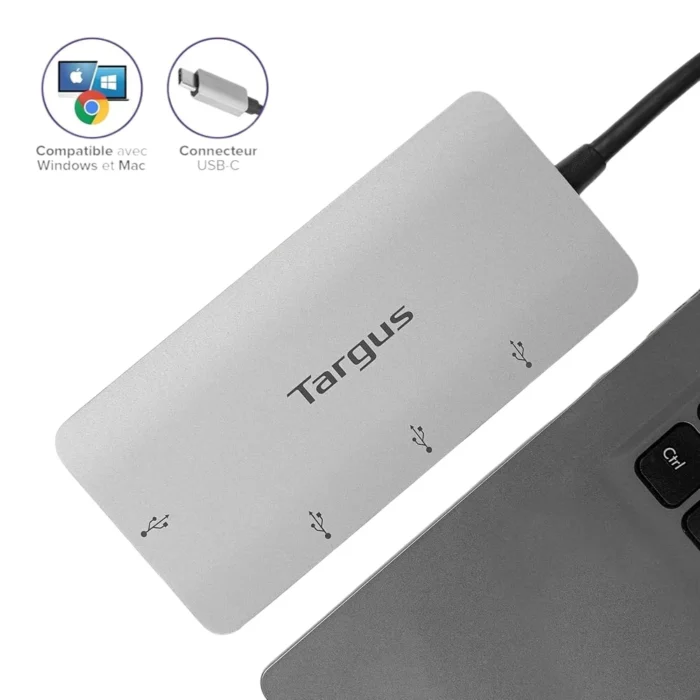 Targus USB-C Multi-Port Hub with 100W Power Delivery มัลติพอร์ต