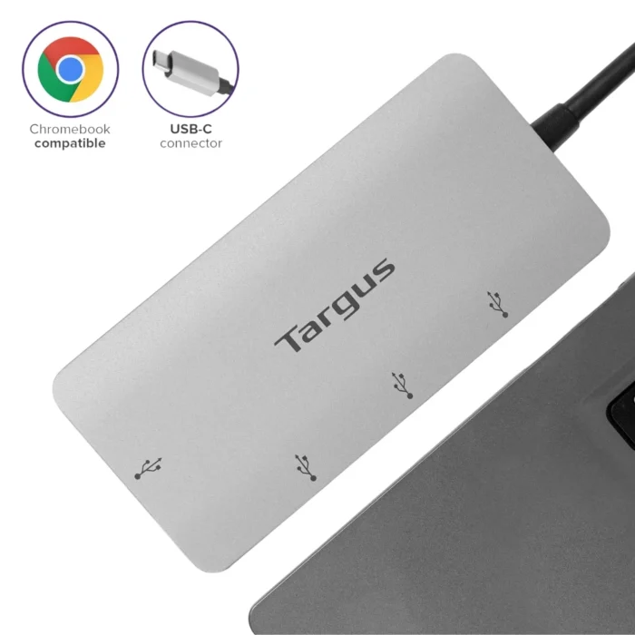 Targus USB C MultiPort Hub with Ethernet Adapter 04 Targus USB-C Multi-Port Hub with Ethernet Adapter มัลติพอร์ต
