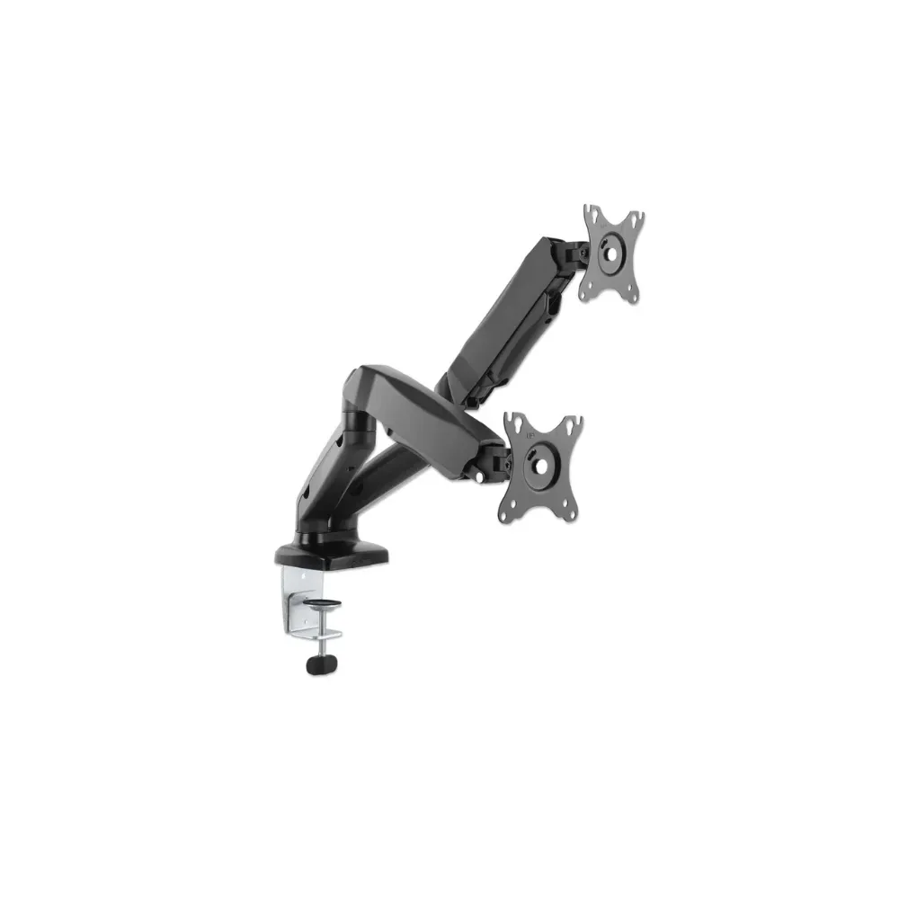 dual-desk-mount-mht-462501-1 แขนจับจอมอนิเตอร์แก๊สสปริง ปรับอิสระ สำหรับจอ 17 - 32 นิ้ว