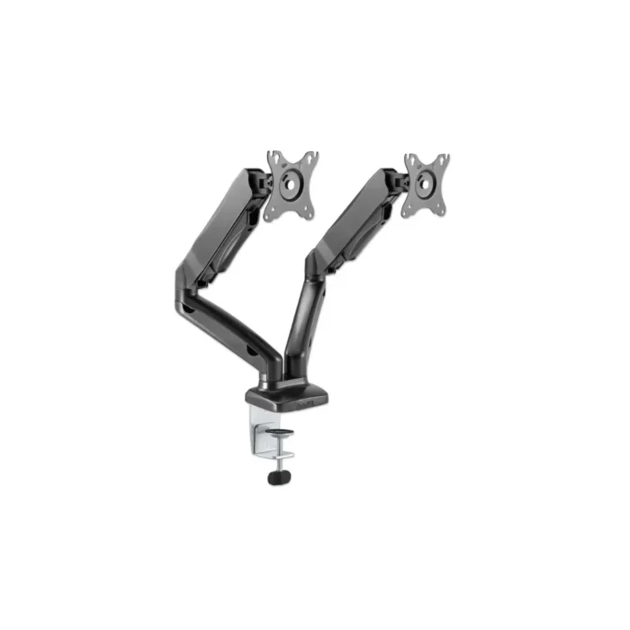 dual-desk-mount-mht-462501-2 แขนจับจอมอนิเตอร์แก๊สสปริง ปรับอิสระ สำหรับจอ 17 - 32 นิ้ว