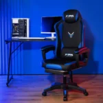 gaming-chair-e4936-bk-1 เก้าอี้เกมมิ่ง Deli รุ่น E4936-BK (สีน้ำเงินสลับดำ)
