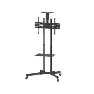 height-adjust-tv-cart-mht-461238-1 ขาตั้งทีวีแบบมีล้อแบบปรับความสูงได้ รุ่นประหยัด สำหรับทีวี 37 - 70 นิ้ว