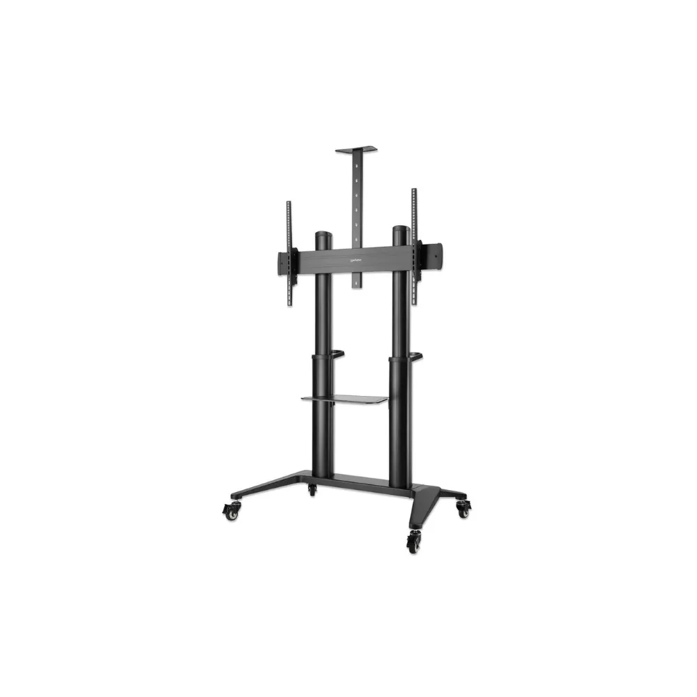height-adjust-tv-cart-mht-462341-1 ขาตั้งทีวีจอใหญ่พิเศษ อลูมิเนียม Heavy-Duty ปรับสูงต่ำได้ สำหรับทีวี 70 - 120 นิ้ว