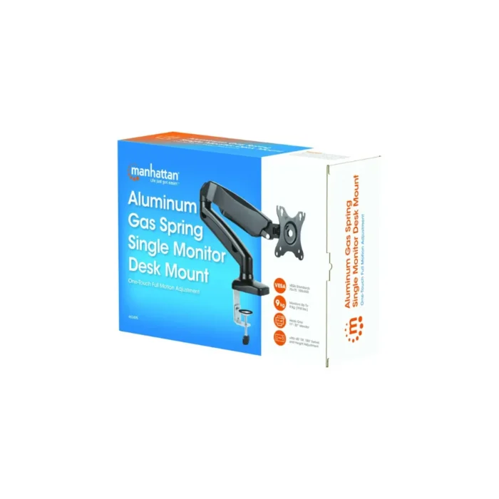 single-desk-mount-mht-462495-3 ขาแขวนจอคอมแก๊สสปริง แขนคู่ปรับอิสระ สำหรับจอ 17 - 32 นิ้ว