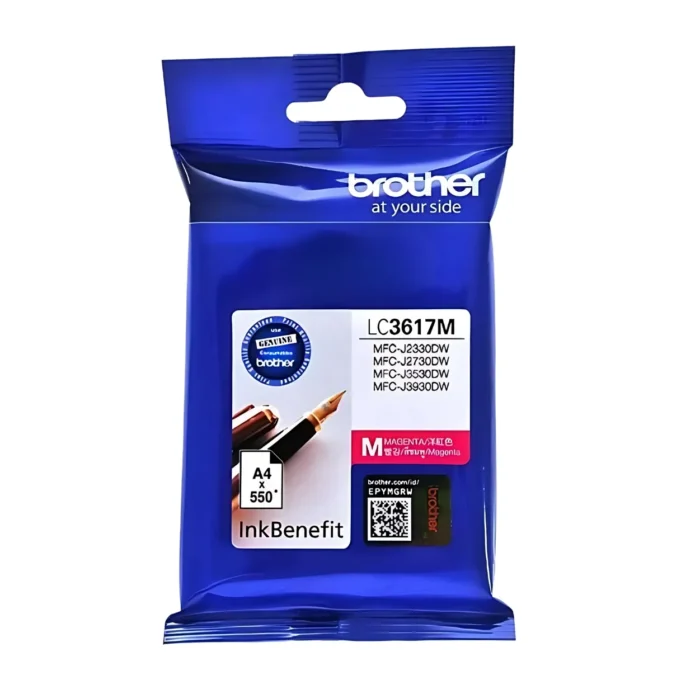 BROTHER Ink หมึกพิมพ์สีชมพู LC-3617M (ฺMagenta)