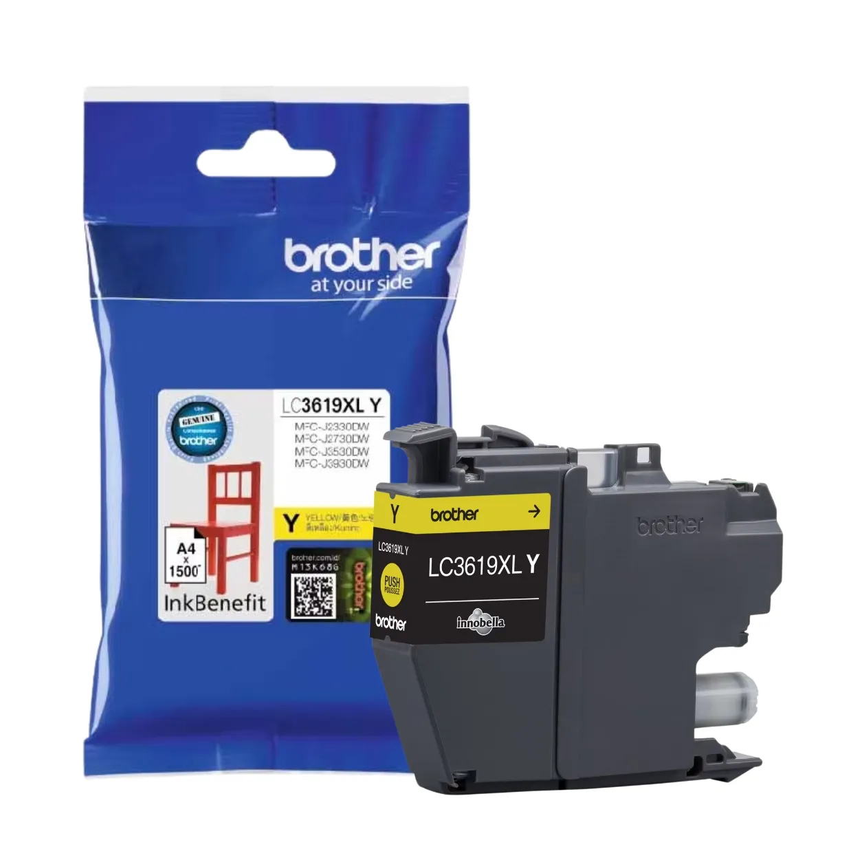 BROTHER Ink LC-3619XLY 01 BROTHER Ink หมึกพิมพ์สีเหลือง LC-3619XLY (ฺYellow)