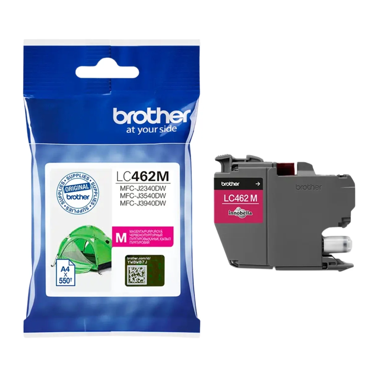 BROTHER Ink LC-462M 01 BROTHER Ink หมึกพิมพ์สีชมพู LC-462M (ฺMagenta)