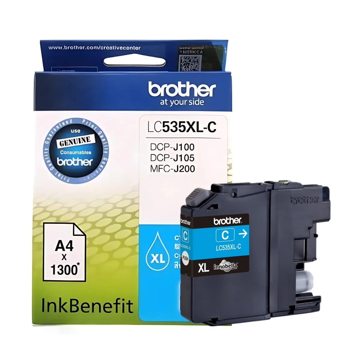 BROTHER Ink LC-535XLC 01 BROTHER Ink หมึกพิมพ์สีฟ้า LC-535XLC (ฺBlue)