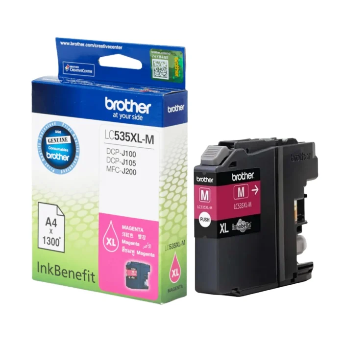 BROTHER Ink LC-535XLM 01 BROTHER Ink หมึกพิมพ์สีชมพู LC-535XLM (ฺMagenta)