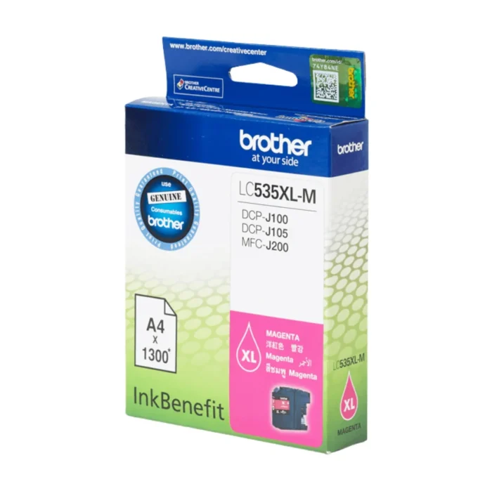 BROTHER Ink LC-535XLM 03 BROTHER Ink หมึกพิมพ์สีชมพู LC-535XLM (ฺMagenta)